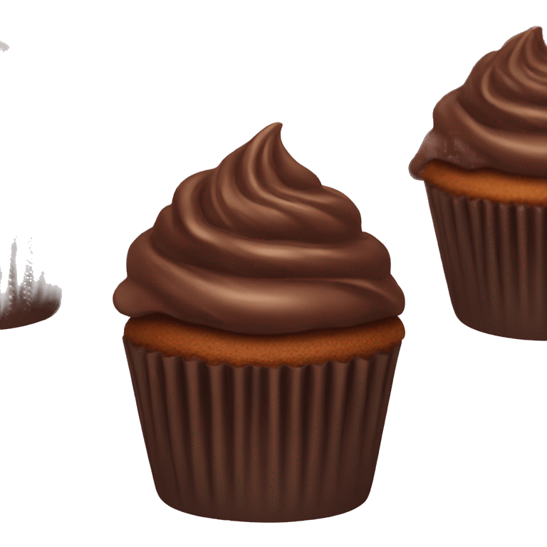 chocolate cupcake emoji