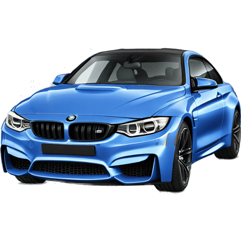 BMW M4 blue  emoji