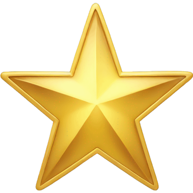 luminous gold star with cut-out center emoji