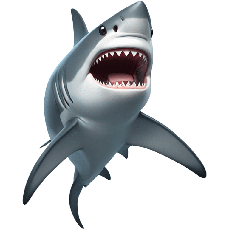 shark with keen emoji