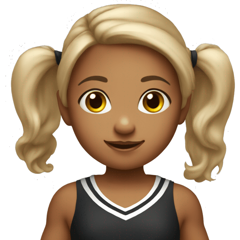 Little girl cheerleader emoji