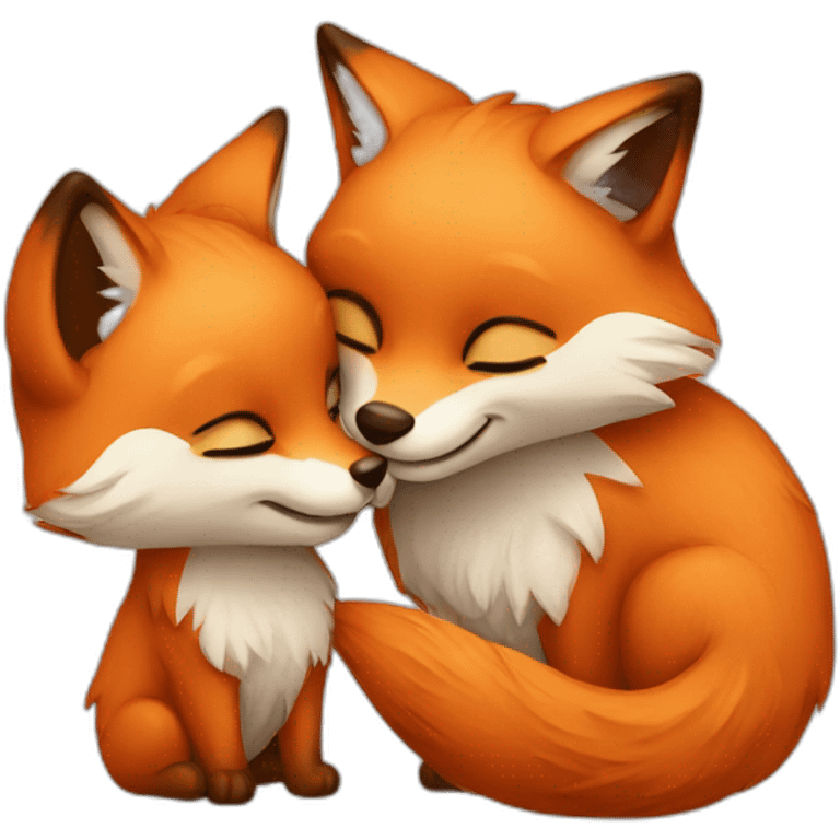 Fox kiss emoji