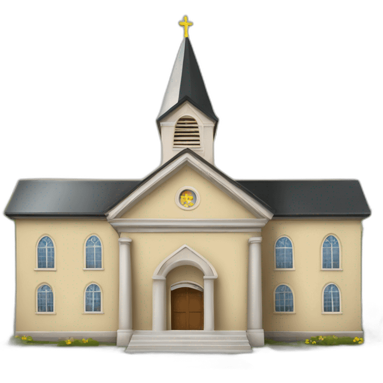 Je veux l’emoji d’une école avec une église dedans  emoji