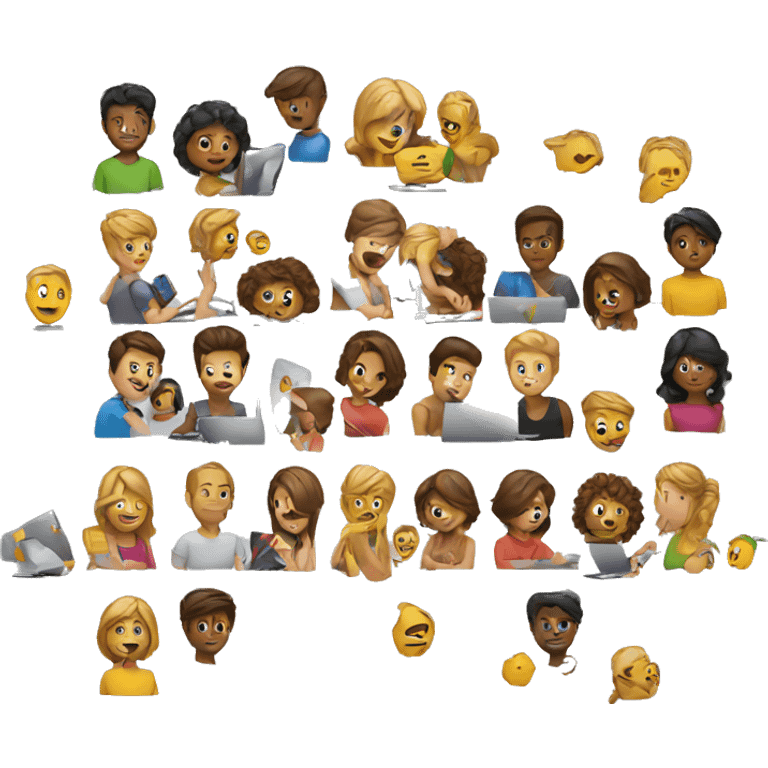 people on computer emoji