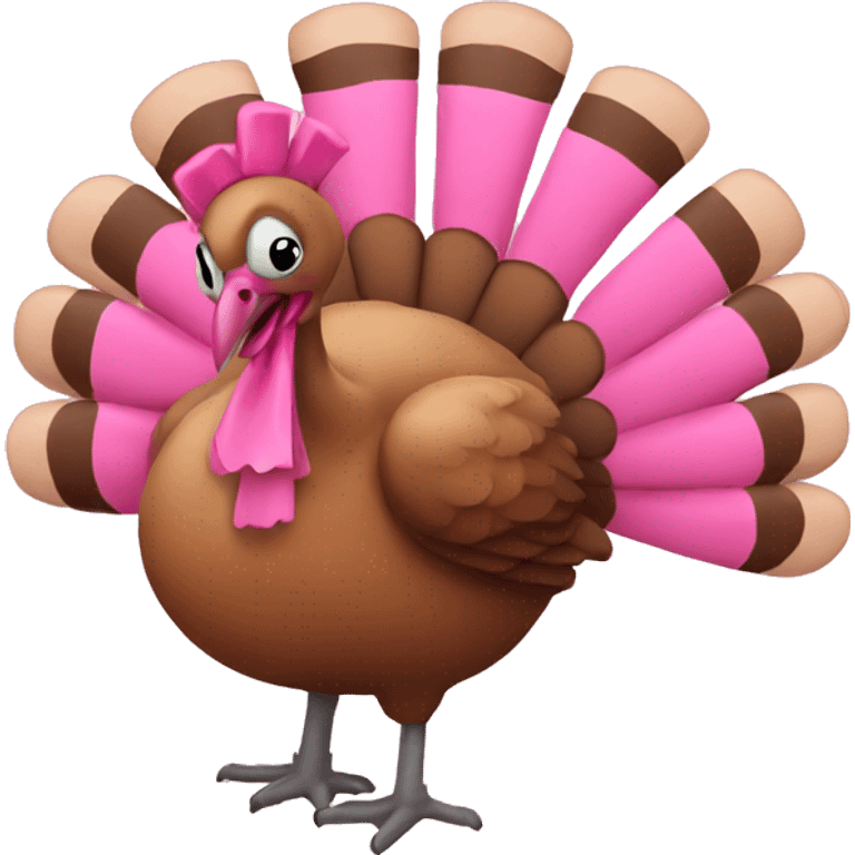 Pink turkey  emoji