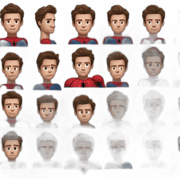 Tom Holland as spider man emoji