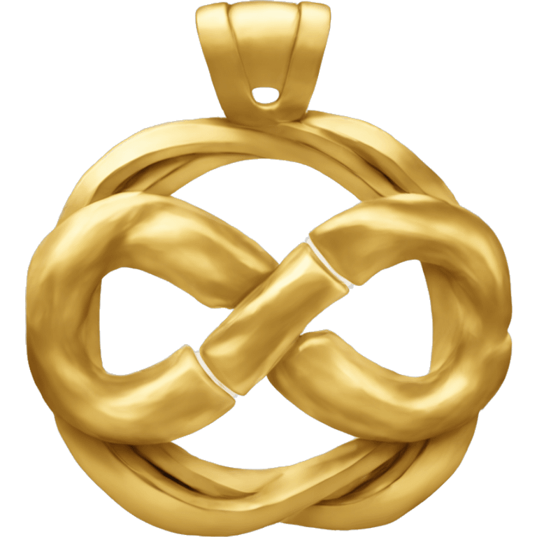 3 interlocked golden omega emoji