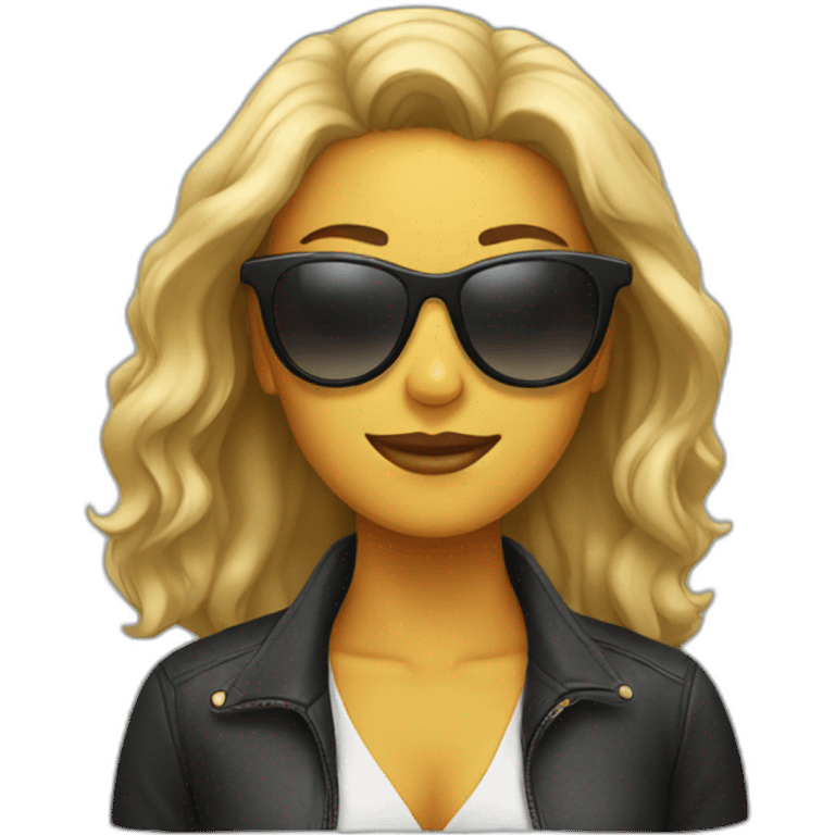 woman with sunglasses emoji