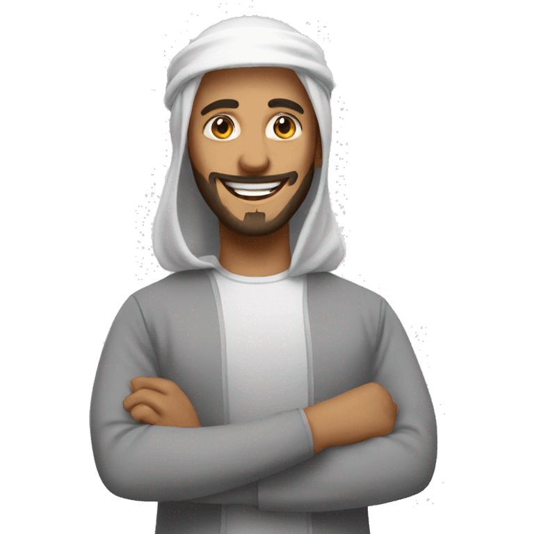 Very happy muslim emoji