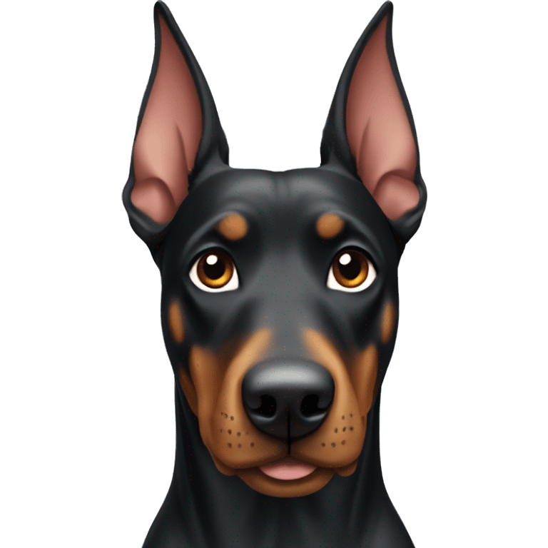 Doberman mix dog emoji