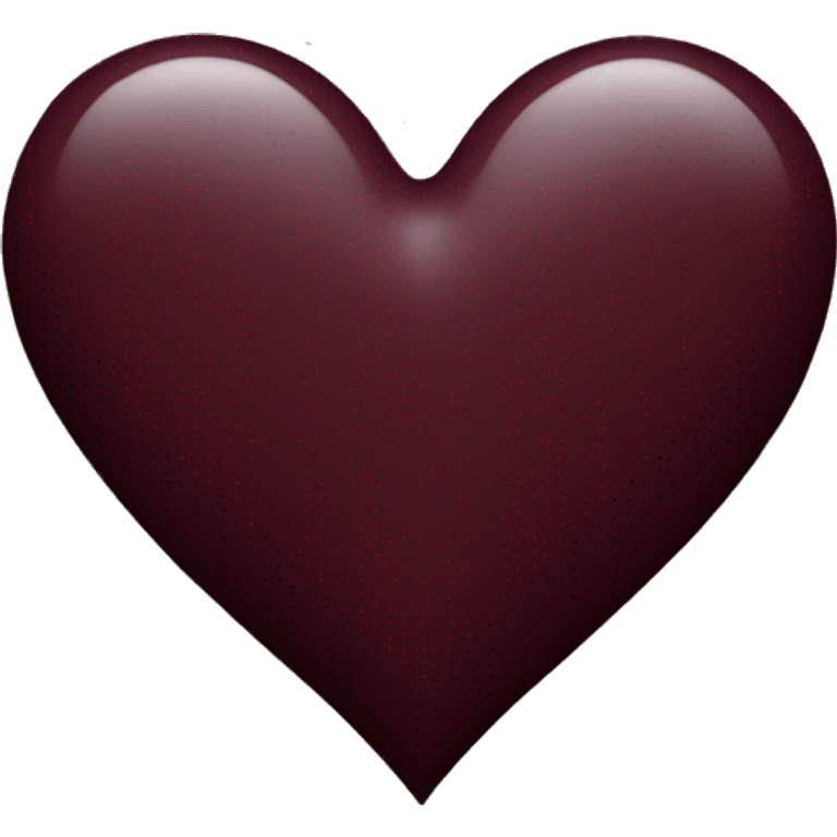 Dark maroon heart emoji