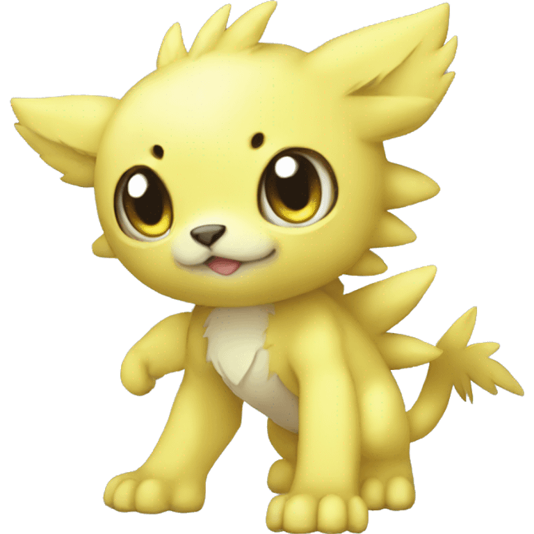 cute cool Digimon-Fakemon-animal full body emoji