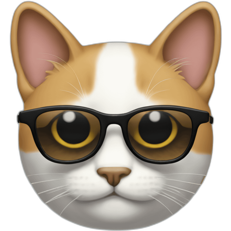 gato con gafas emoji