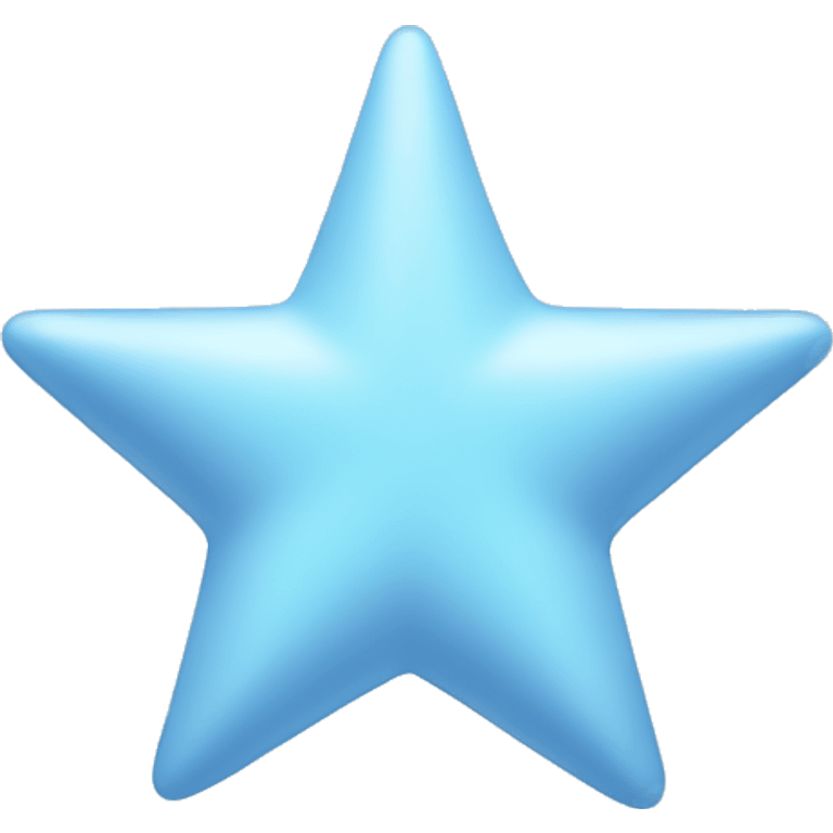 pastel blue star emoji