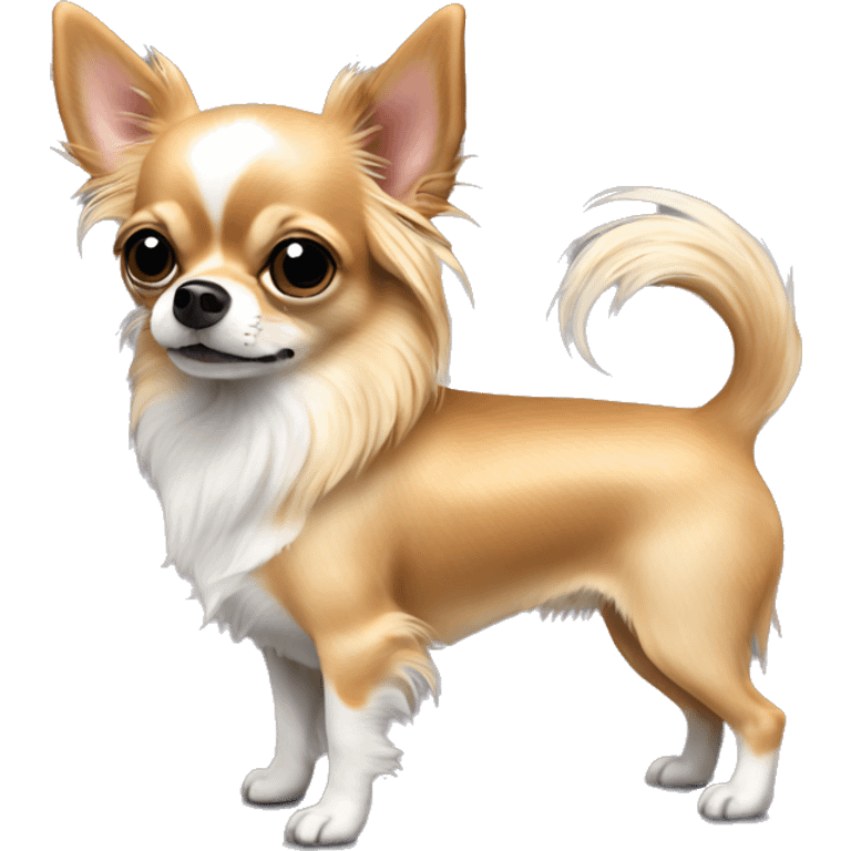 Long haired chihuahua ring bearer emoji