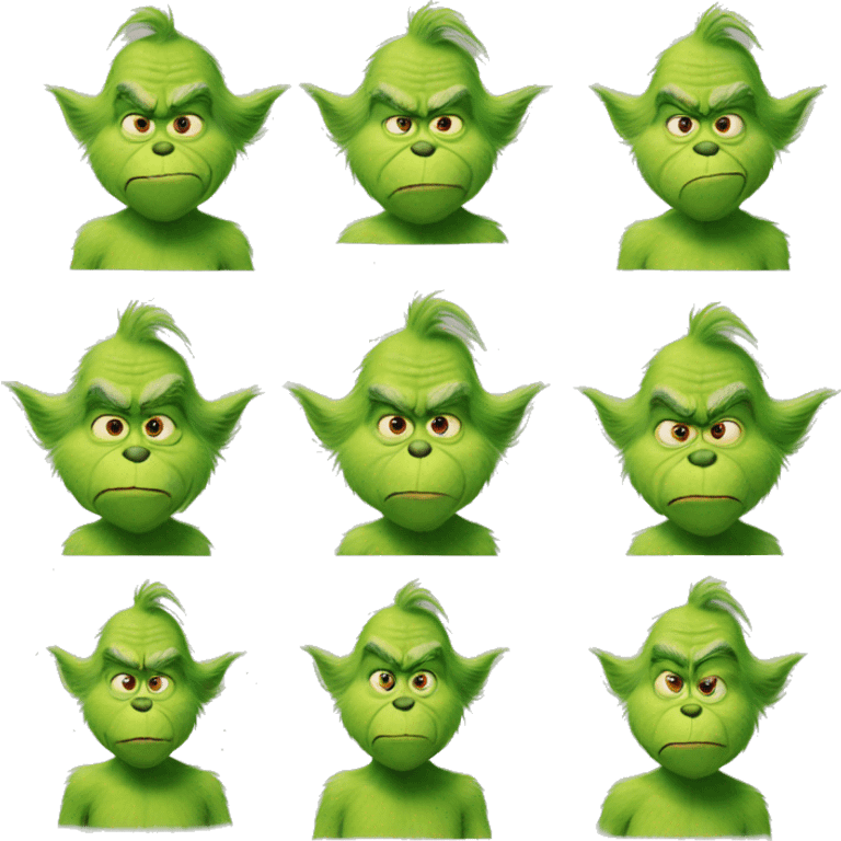 The grinch  emoji