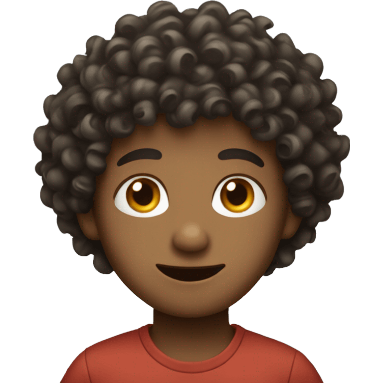 Curly Haired Boy emoji