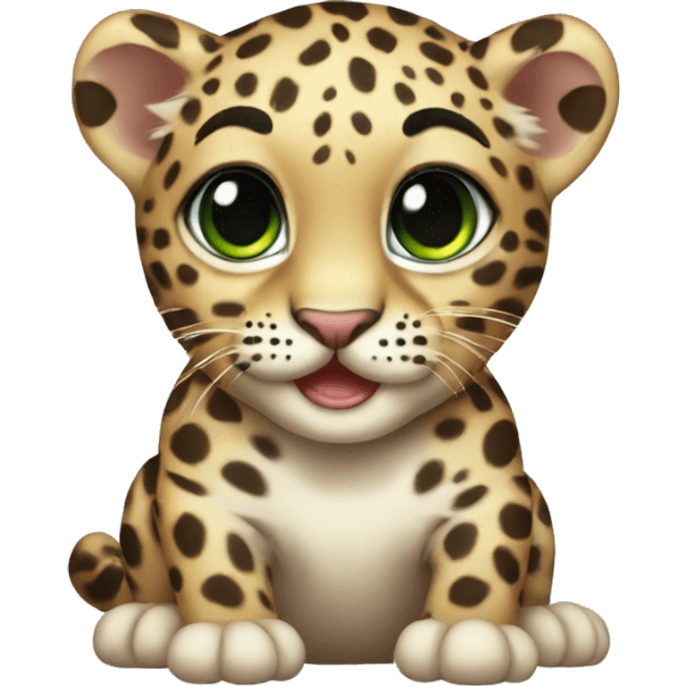 baby leopard emoji