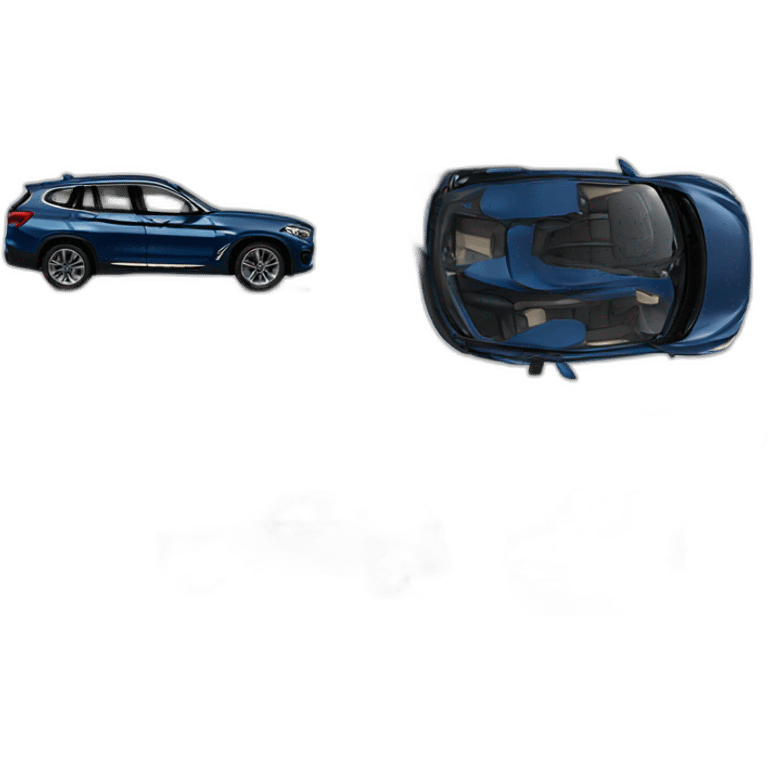 Navy Blue BMW iX3 emoji