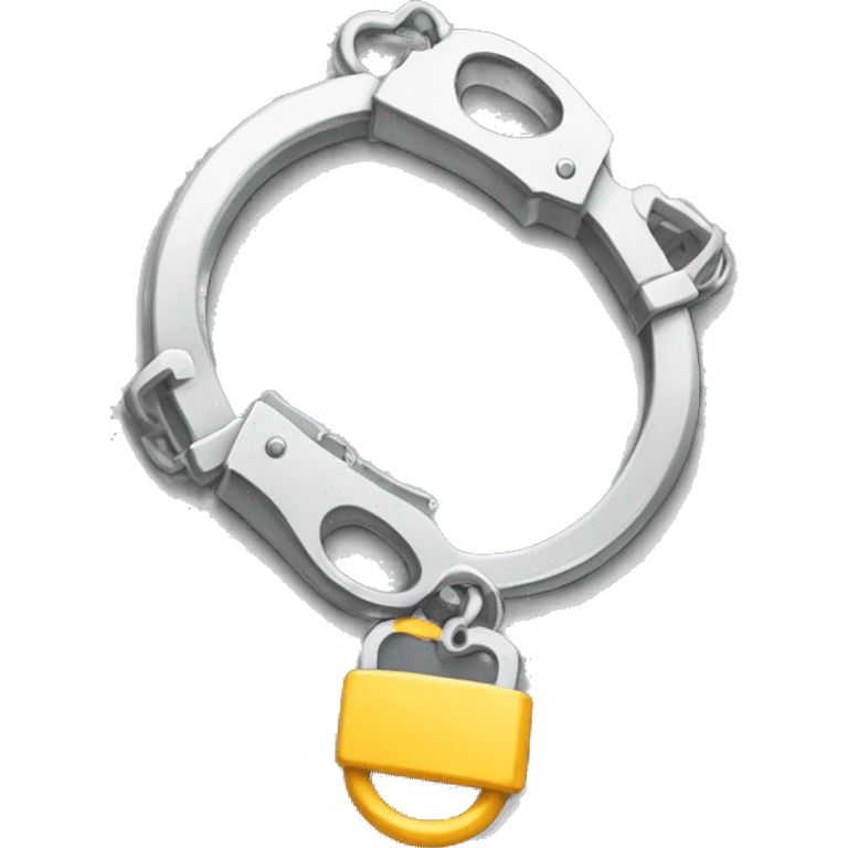 open handcuffs with key emoji