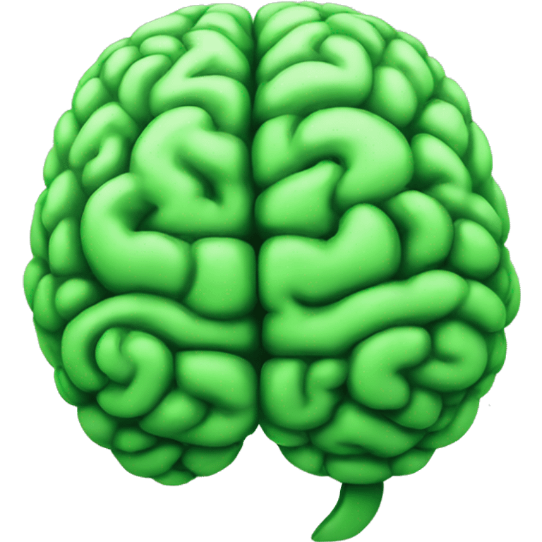 green brain emoji