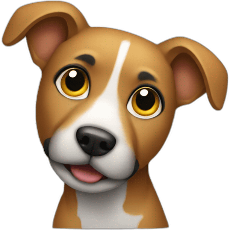 Dog developer it with computer emoji