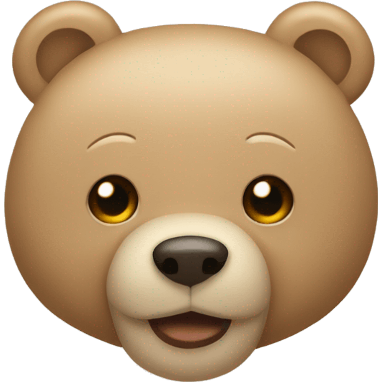 beige teddy bear emoji