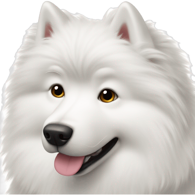 Fluffy Samoyed dog emoji