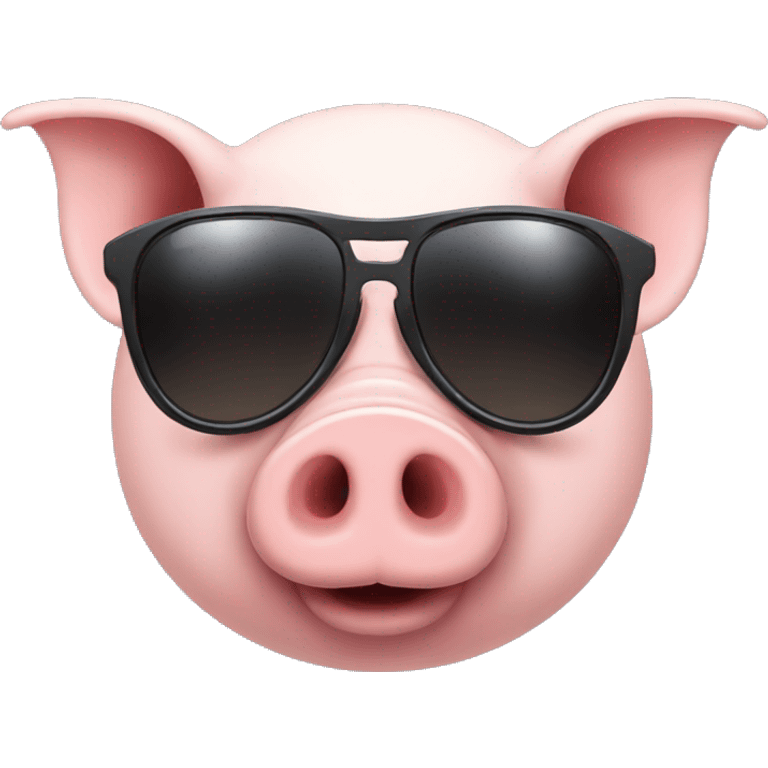 Pig with sunglasses emoji