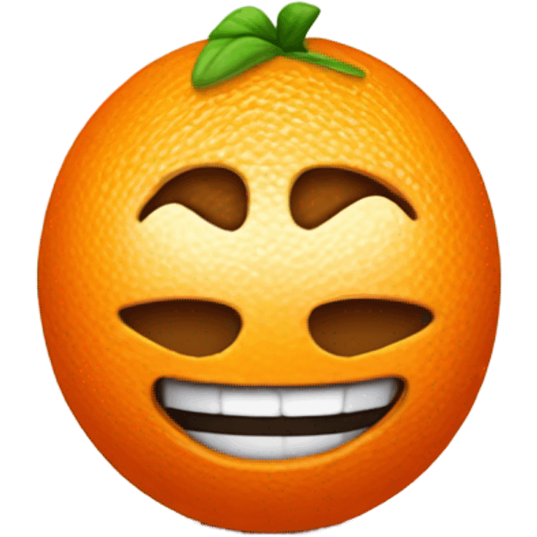 Orange bowler h emoji