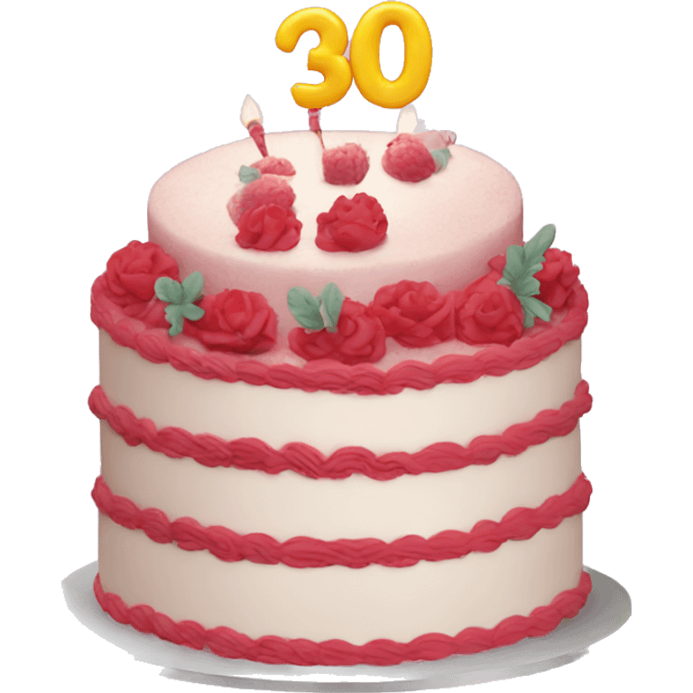 30th birthday cake emoji