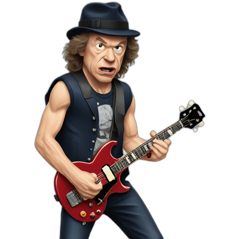 Angus young acdc emoji