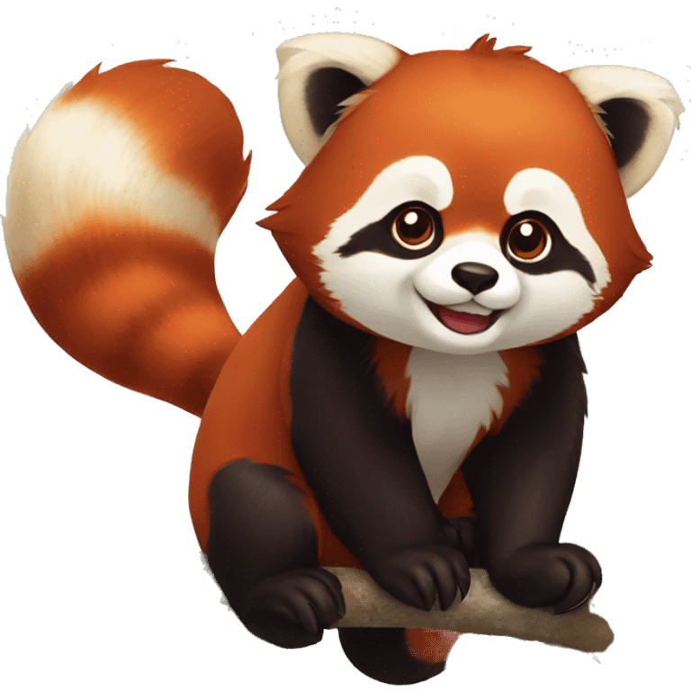 red panda group emoji