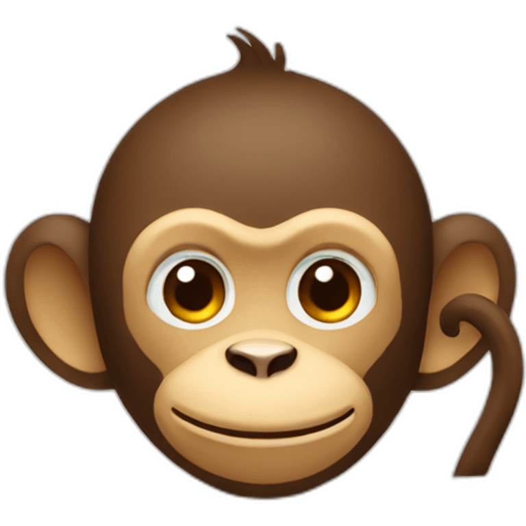 Letter M with monkey- -friendly emoji