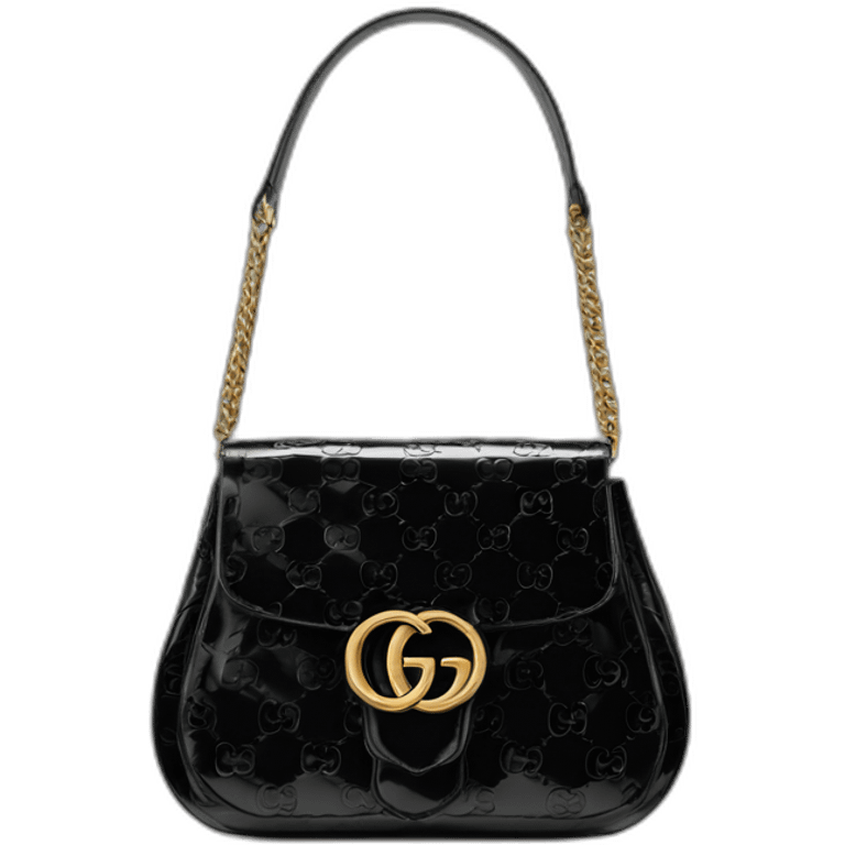 Gucci-bag-black-patent emoji