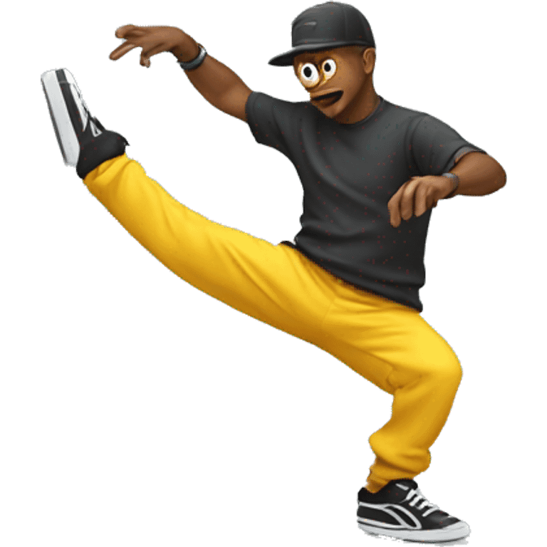 Breakdancing man emoji