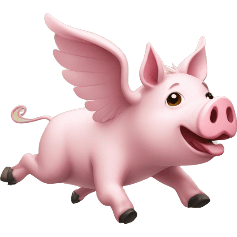 Flying pig emoji