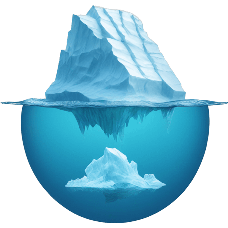 iceberg under water emoji