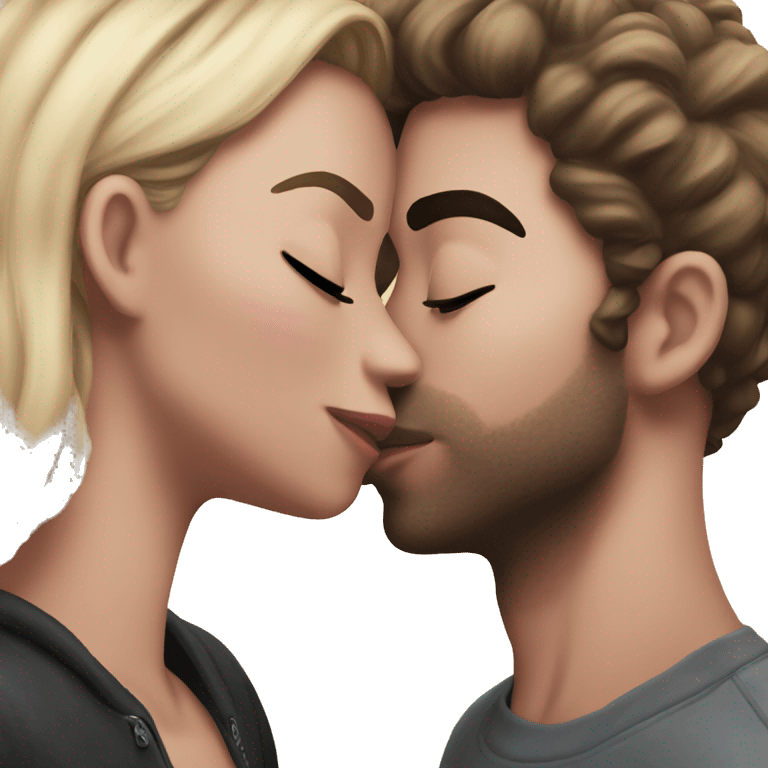 Me kissing my gf  emoji