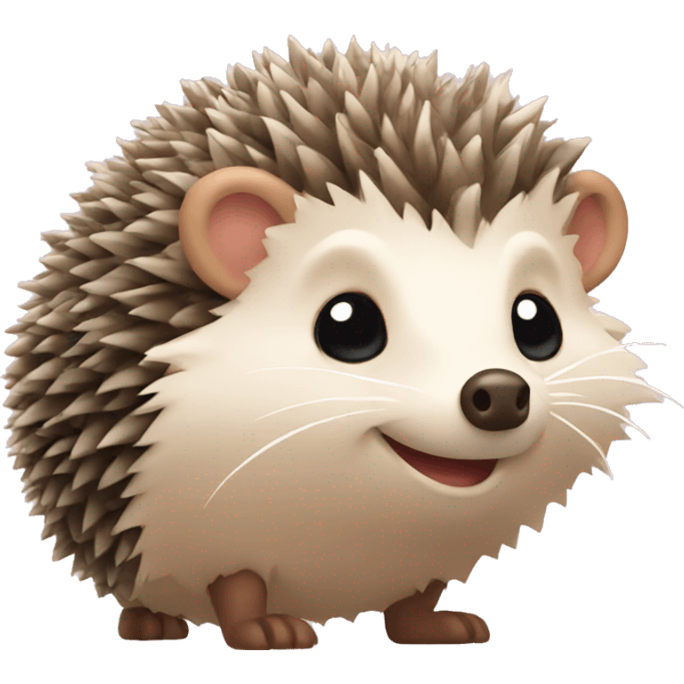 hedgehog with bow emoji