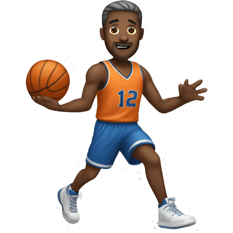 Man playing basketball emoji