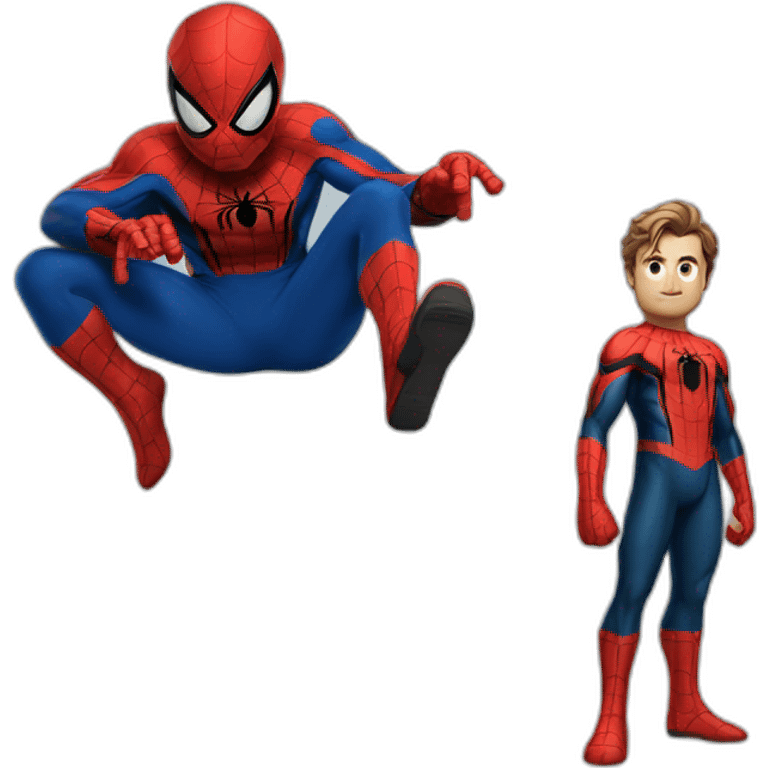 Spider-Man avec Luigi emoji