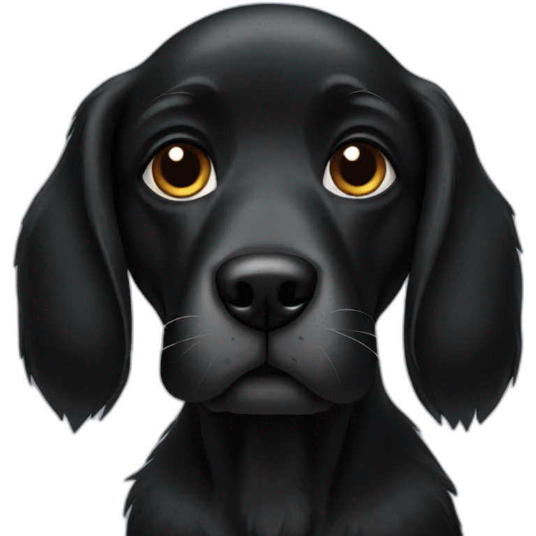 black dog emoji