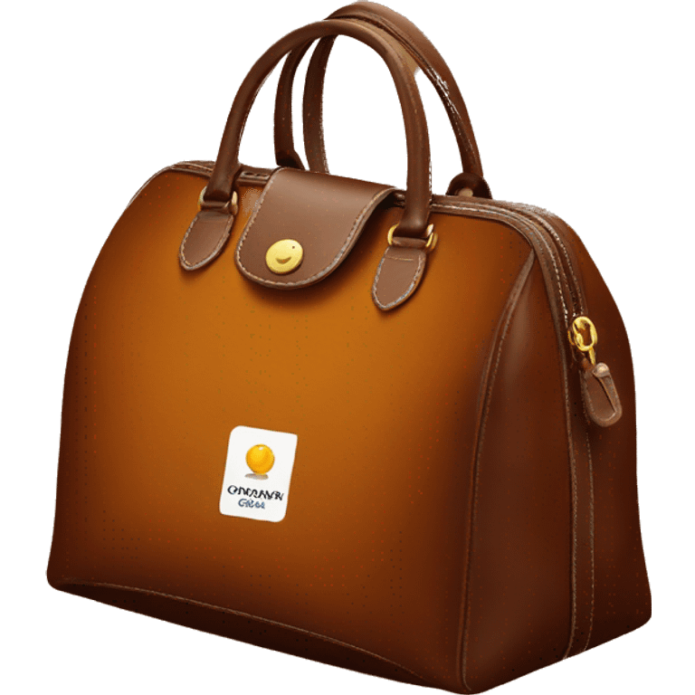 Longchamp cognac emoji