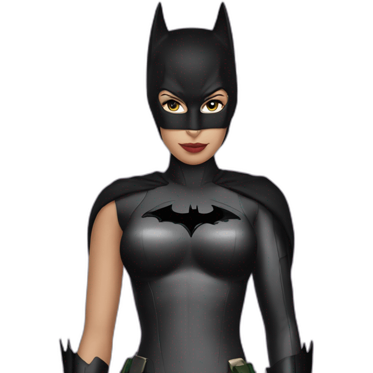 catwoman with batman emoji