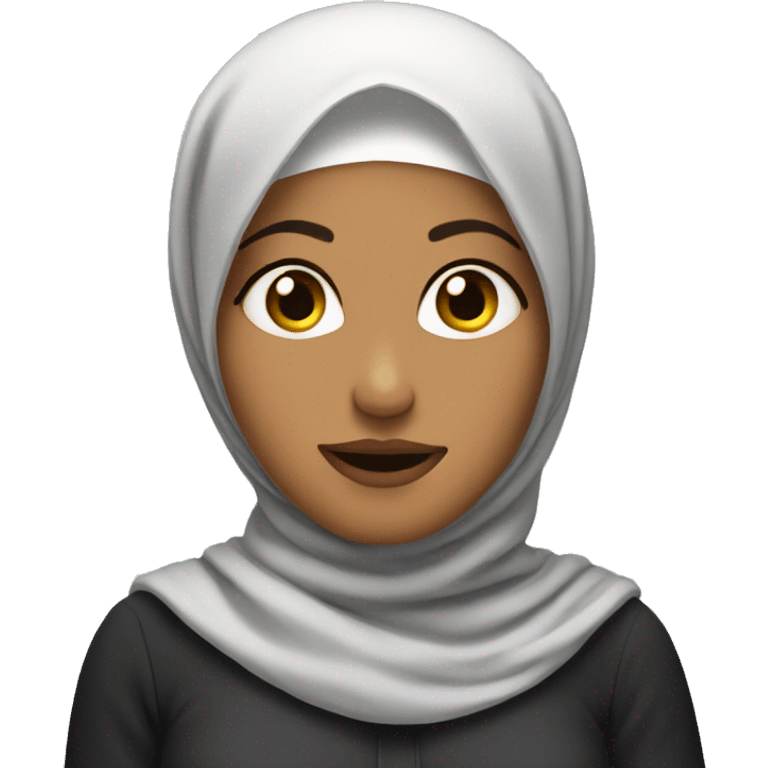 hijabi woman shrugging  emoji