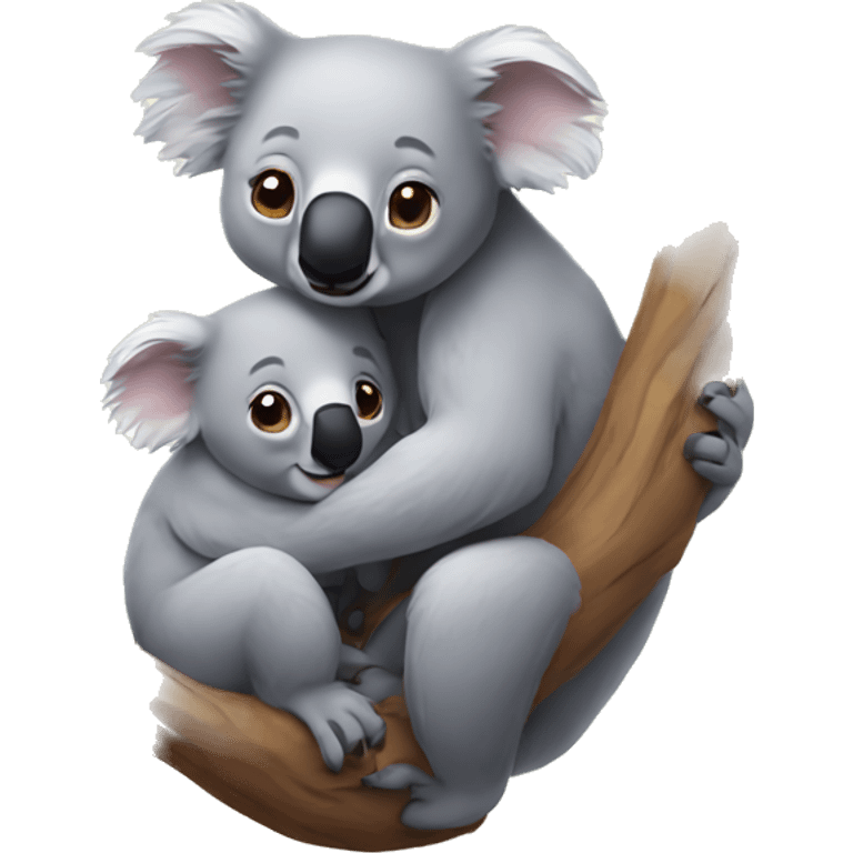 Koalas cuddling  emoji