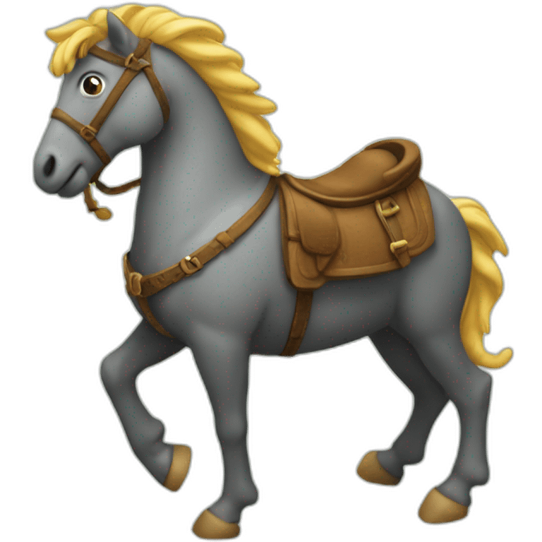 Moineaux sur un hippocampe emoji