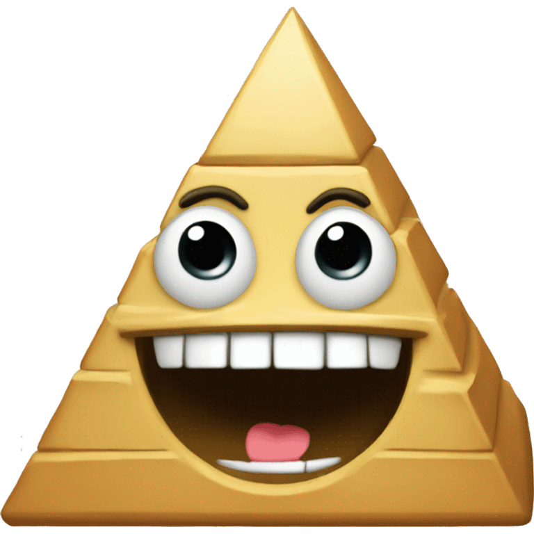 Pyramide mit lachen emoji