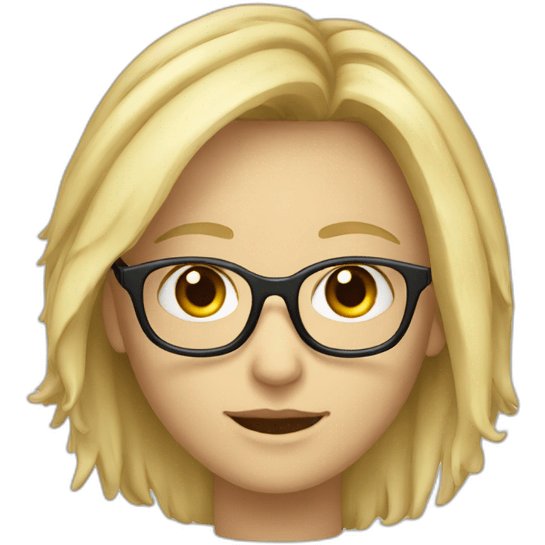 maler blond brille glatze emoji